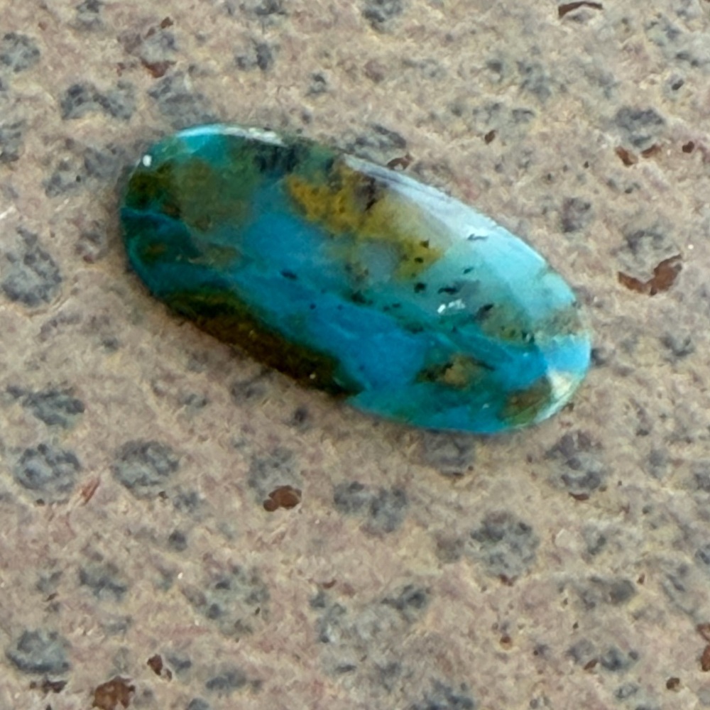 Oval Boulder Opal Turquoise and Brown loose stone 5.75 carats
